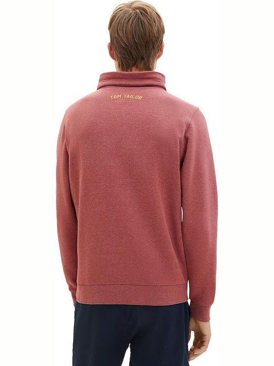 Tom Tailor Herren Sweatshirt mit Kapuze Bordeaux