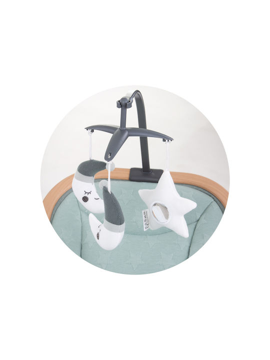 Chipolino Χειροκίνητο Relax Μωρού Velvet Πράσινο για Παιδί έως 9kg