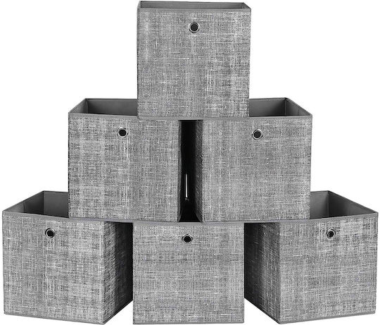 Songmics Papier Aufbewahrungsbox Gray 6Stück