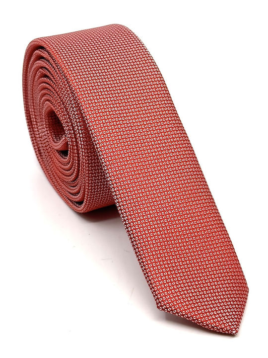 Legend Accessories Legend Σετ Ανδρικής Γραβάτας Μονόχρωμη σε Πορτοκαλί Χρώμα L-047-66-4.5CM