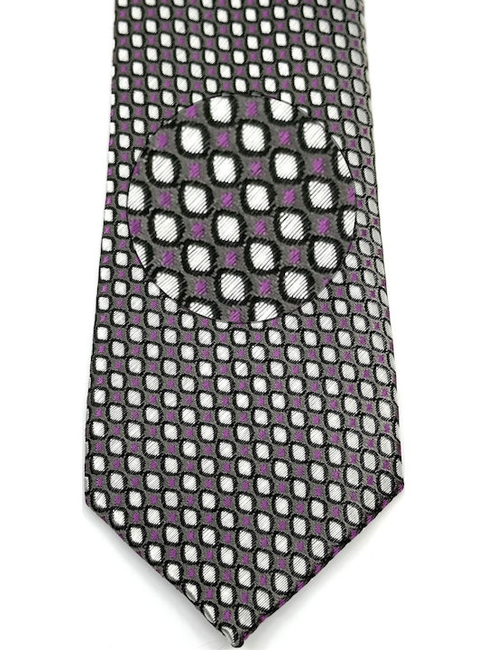 Legend Accessories Tip Micro Set de Cravată pentru Bărbați Tipărit în Culorea Violet