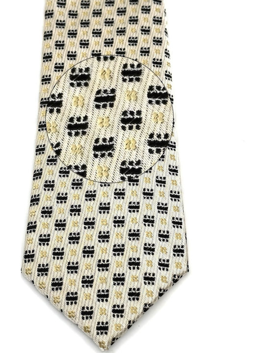 Legend Accessories Typ Micro Herren Krawatten Set Gedruckt in Beige Farbe