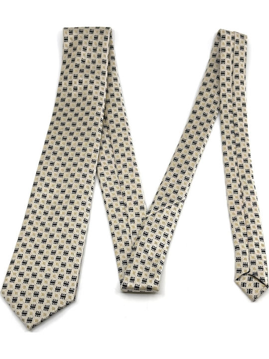 Legend Accessories Typ Micro Herren Krawatten Set Gedruckt in Beige Farbe