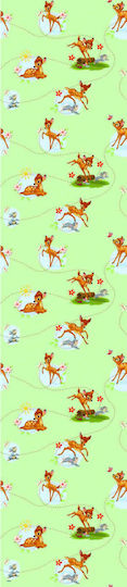 Disney Kids Tab Top Curtain Bambi 43 Green Green 140x290cm