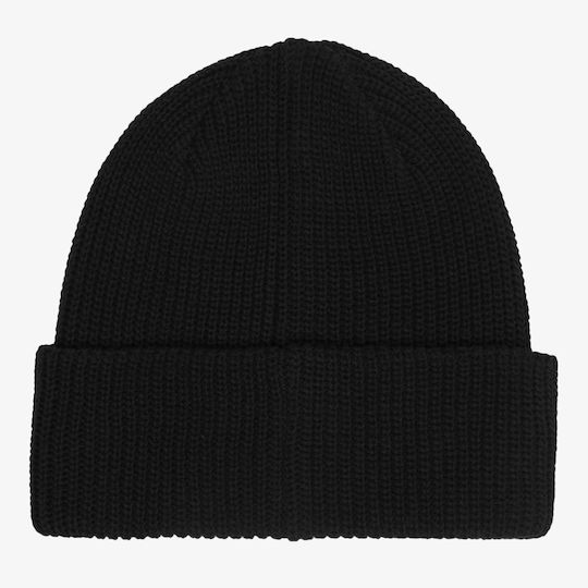 Bold Organic Beanie Unisex Σκούφος Πλεκτός σε Μαύρο χρώμα