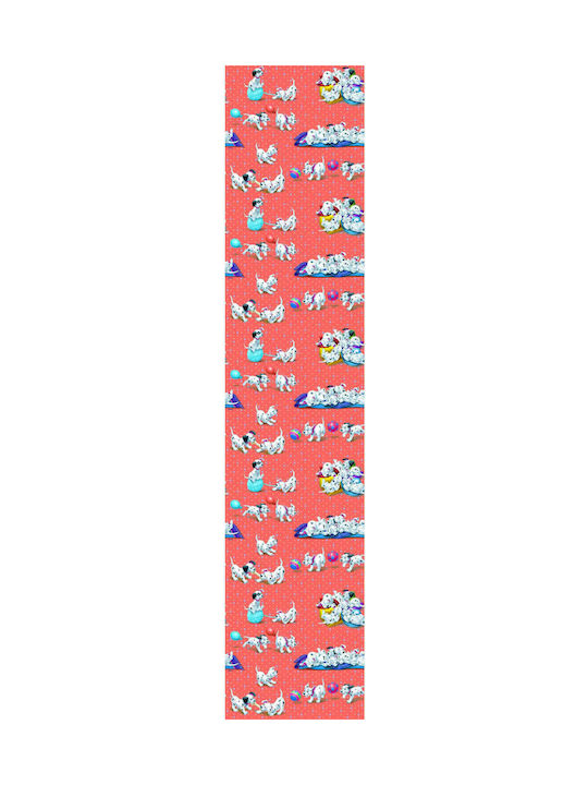 Disney Kids Tab Top Curtain Puppie 25 Orange 140x290cm