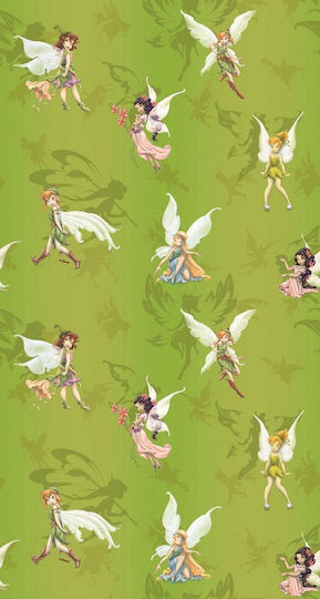 Disney Kids Tab Top Curtain Charming 45 Green 140x290cm
