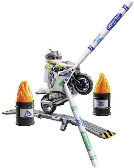 Playmobil Color Motorcycle with Driver for 5-12 years old