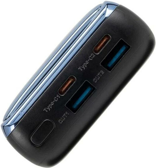 Rivacase VA1075 Външна Батерия 20000mAh 45W с 2 USB-A Изходни Порта и 2 USB-C Изходни Порта Бързо Зареждане Черна