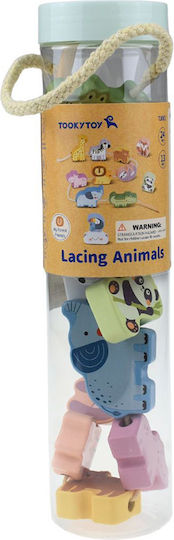 Tooky Toys Ζωάκι Ζωάκια Με Κορδόνι από Ξύλο για 24+ Μηνών