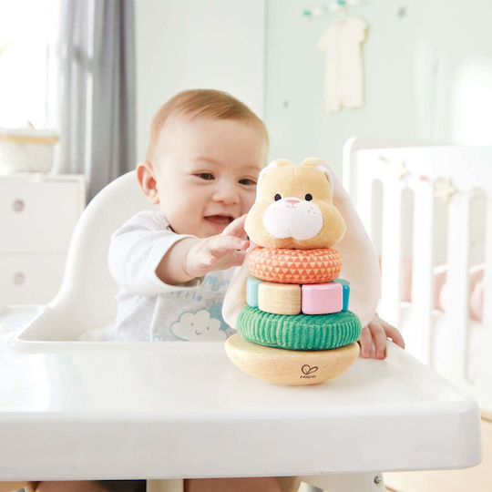 Hape Jucărie de Stivuire Bunny Stacker pentru 0++ Luni