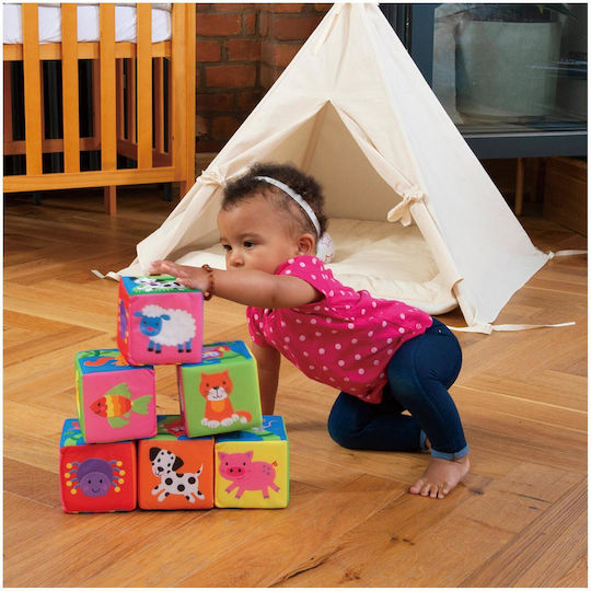 Galt Toys Cub de Activități Soft Blocks din Țesătură pentru 0++ Luni