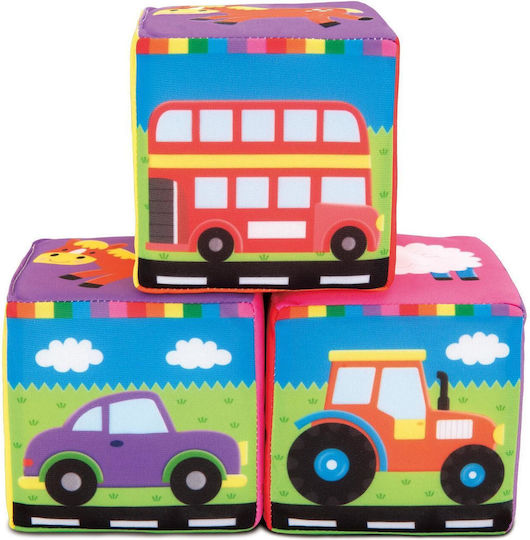 Galt Toys Cub de Activități Soft Blocks din Țesătură pentru 0++ Luni