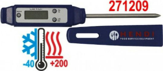Hendi Digitales Thermometer Digital Thermometer Kochen mit Nadel -40°C / +200°C