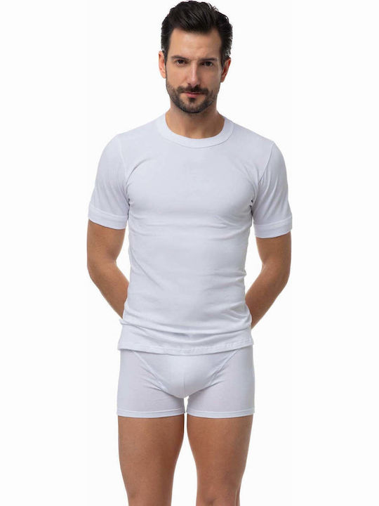 Men's Undershirts Short-sleeved in Black Color 2Pack