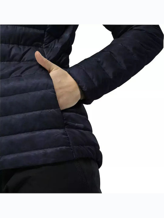 Women's for Hiking Short Puffer Jacket for Winter Dark Blue