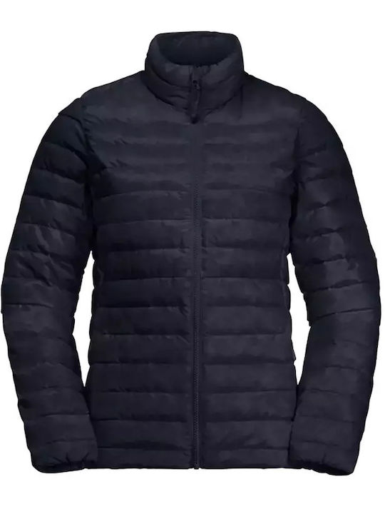 Women's for Hiking Short Puffer Jacket for Winter Dark Blue