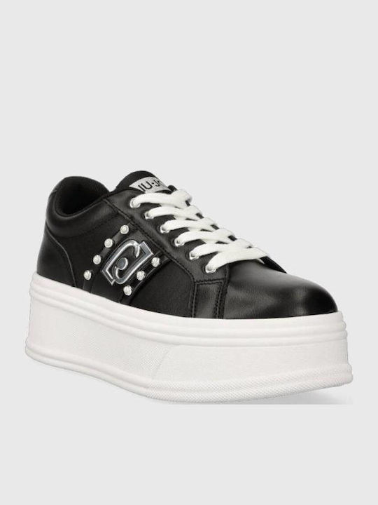 Liu Jo Selma 04 Flatforms Sneakers Μαύρο