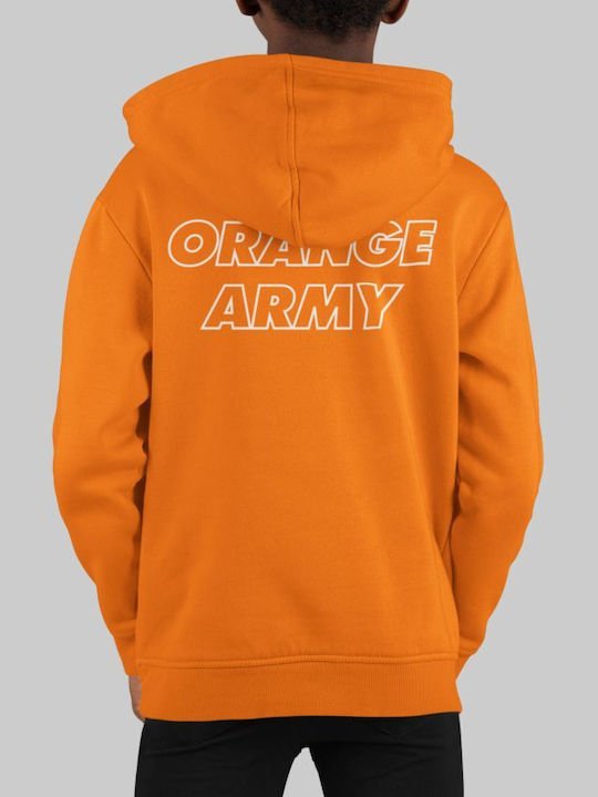 TKT Kinder Sweatshirt mit Kapuze Orange