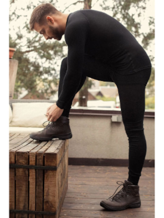 Thermowave Merino Warm Ανδρικό Ισοθερμικό Παντελόνι Μαύρο