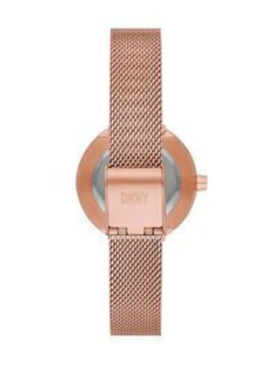 DKNY Sasha Women's Watch with Pink Metal Bracelet