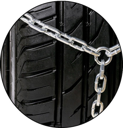 Cartech 60 Αντιολισθητικές Αλυσίδες Πάχους 9mm Επιβατικού Αυτοκινήτου 2τμχ