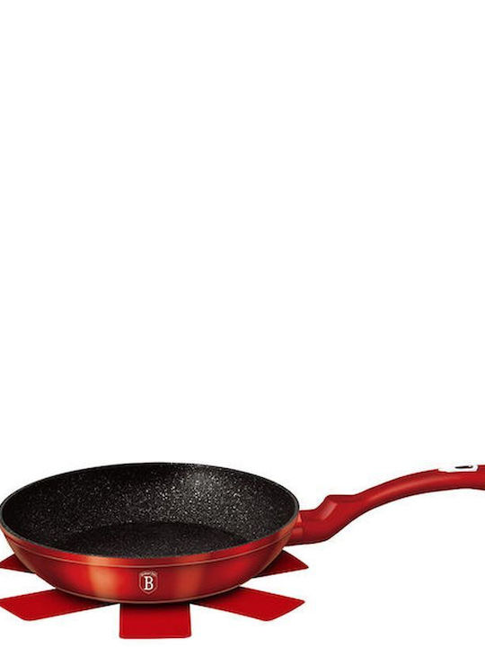 Berlinger Haus Metallic Line Burgundy Edition Pan made of Aluminum with Stone Coating Burgundy Collection 24cm