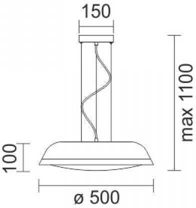 Spot Light LED Κρεμαστό Φωτιστικό Λευκό 50εκ. Spot Light LED Κρεμαστό Φωτιστικό Λευκό 50εκ.
