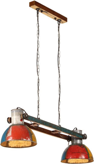 vidaXL Industrial Hängelampe Mehrfarbig 111x29cm vidaXL Industrial Hängelampe Mehrfarbig 111x29cm