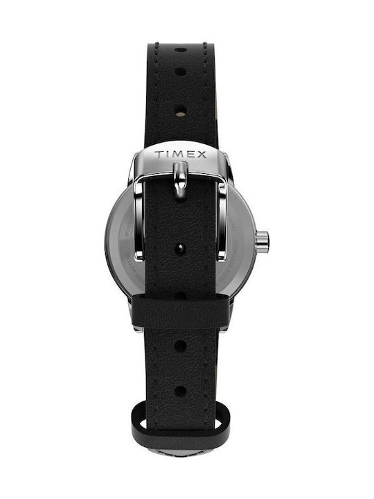Timex Easy Reader Men's Watch 25mm Battery with Black Leather Strap