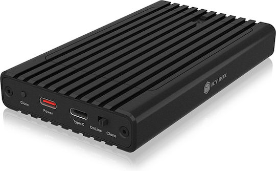 Icy Box Θήκη για Σκληρό Δίσκο M.2 SATA III NVME με σύνδεση USB 3.2