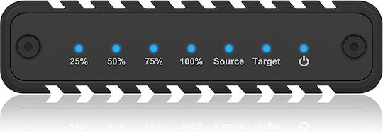 Icy Box Θήκη για Σκληρό Δίσκο M.2 SATA III NVME με σύνδεση USB 3.2