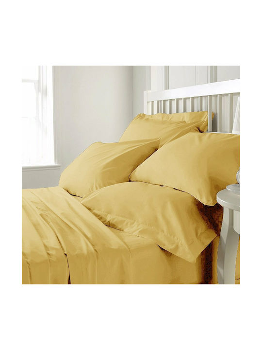Anna Riska Prestige Set Baby Bettlaken Für Krippe Baumwolle Gelb 120x165cm 3Stück