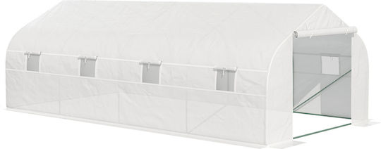 Outsunny 845-011WT Θερμοκήπιο Τούνελ 6x3x2m