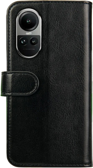 Rosso Element Pu Wallet Synthetic Leather Black (Oppo Reno10 Pro)