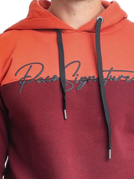 Sweatshirt with Hood Burgundy