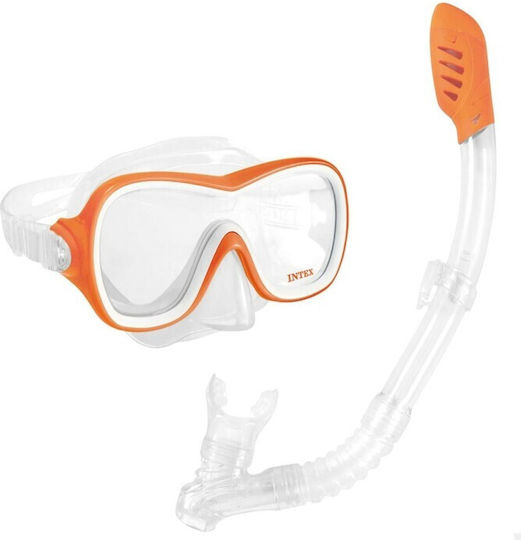 Intex Mască De Scufundare Cu Snorkel Wave Rider Portocalie