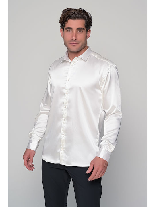 Langärmlig Hemd White
