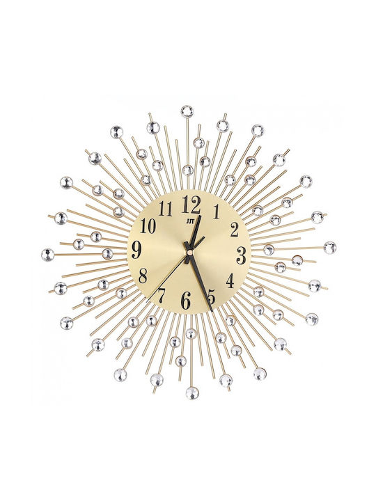 Wall Clock Metallic Gold