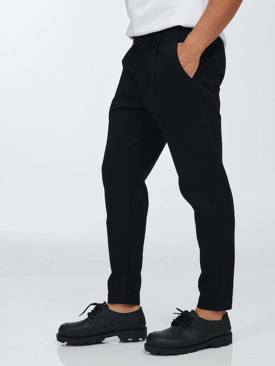 P/Coc P Men's Trousers in Regular Fit Black