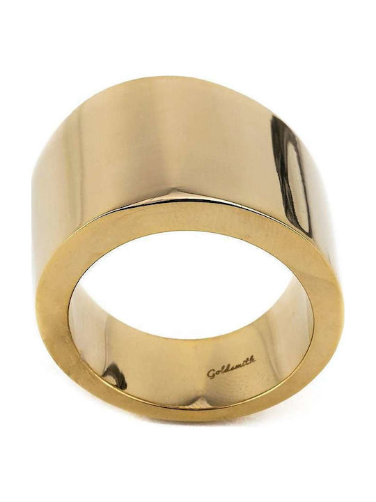 Goldsmith Γυναικείο Δαχτυλίδι από Ατσάλι Επιχρυσωμένο