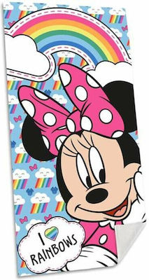 Minnie Mouse Kinder-Strandtuch Mehrfarbig Minnie 140x70cm