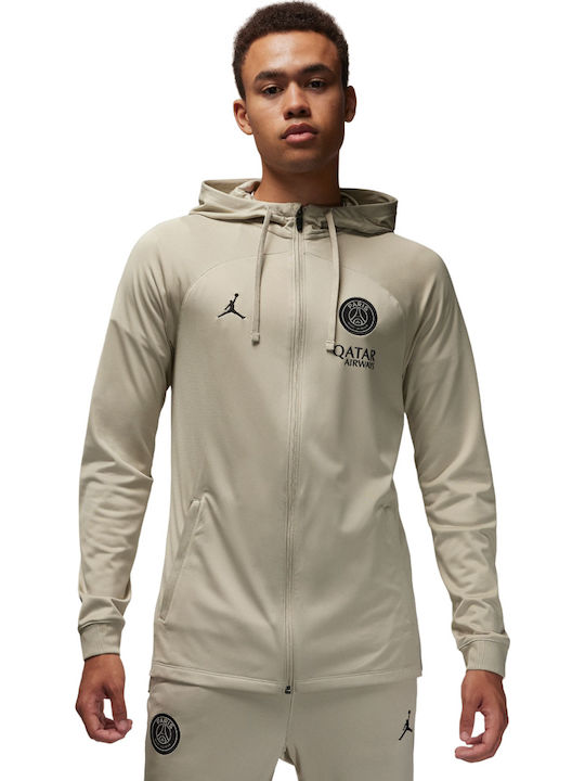 Paris Saint-germain Strike Ποδοσφαιρικό Παντελόνι Φόρμας Dri-Fit Γυαλιστερό με Λάστιχο Stone / Black