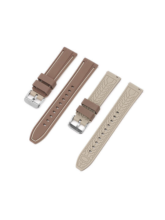 Rubber Strap Brown 20mm