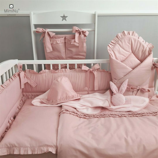 MimiNu Βρεφικό Μαξιλάρι Φωλιά Powder Pink 23x30εκ.