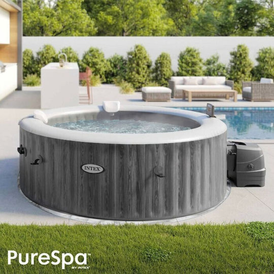 Intex Purespa Greywood Deluxe Pool PVC Inflatable 196x196x71cm