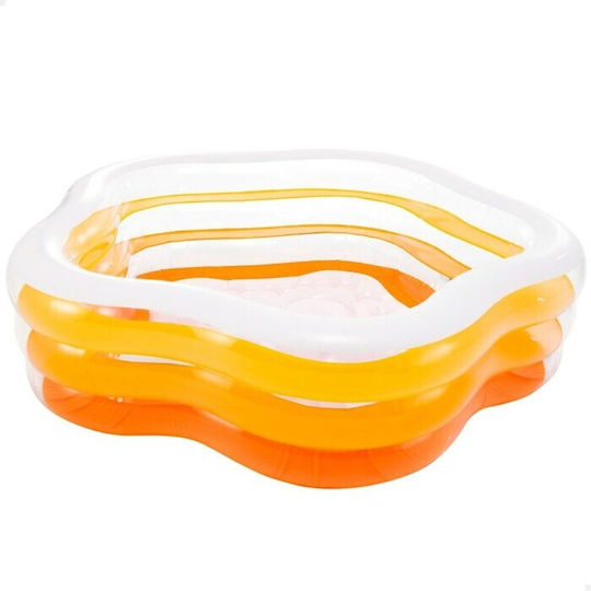 Intex Dreptunghiulară Piscină PVC Gonflabilă 185x180x53buc Portocalie 3buc