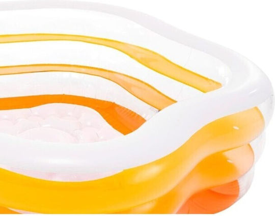 Intex Dreptunghiulară Piscină PVC Gonflabilă 185x180x53buc Portocalie 3buc