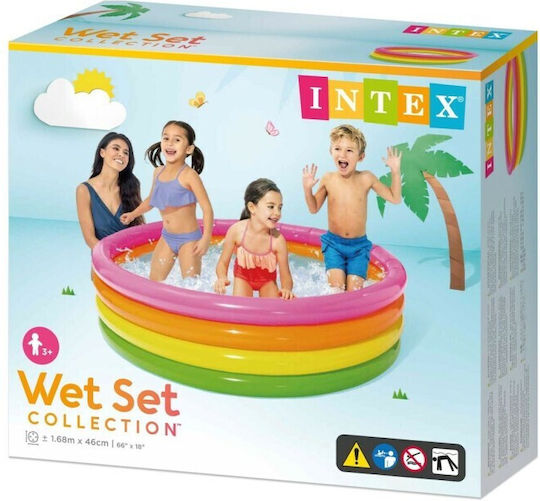 Intex Sunset Round Piscină PVC Gonflabilă 168x46buc