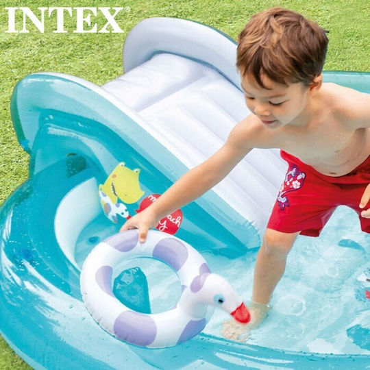 Intex Copii Round Piscină PVC Gonflabilă 201x17buc Albastră 3buc